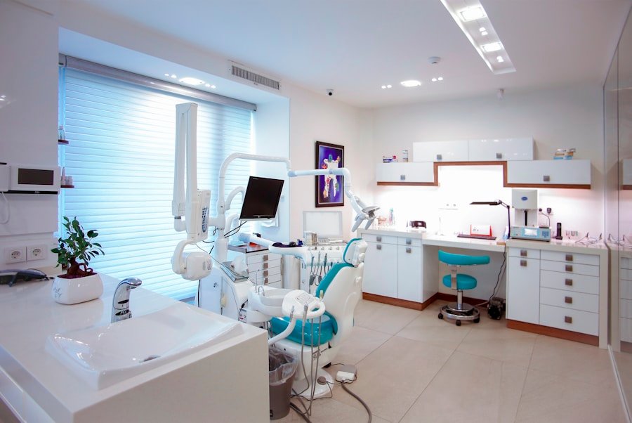 Modern dental clinic treatment room